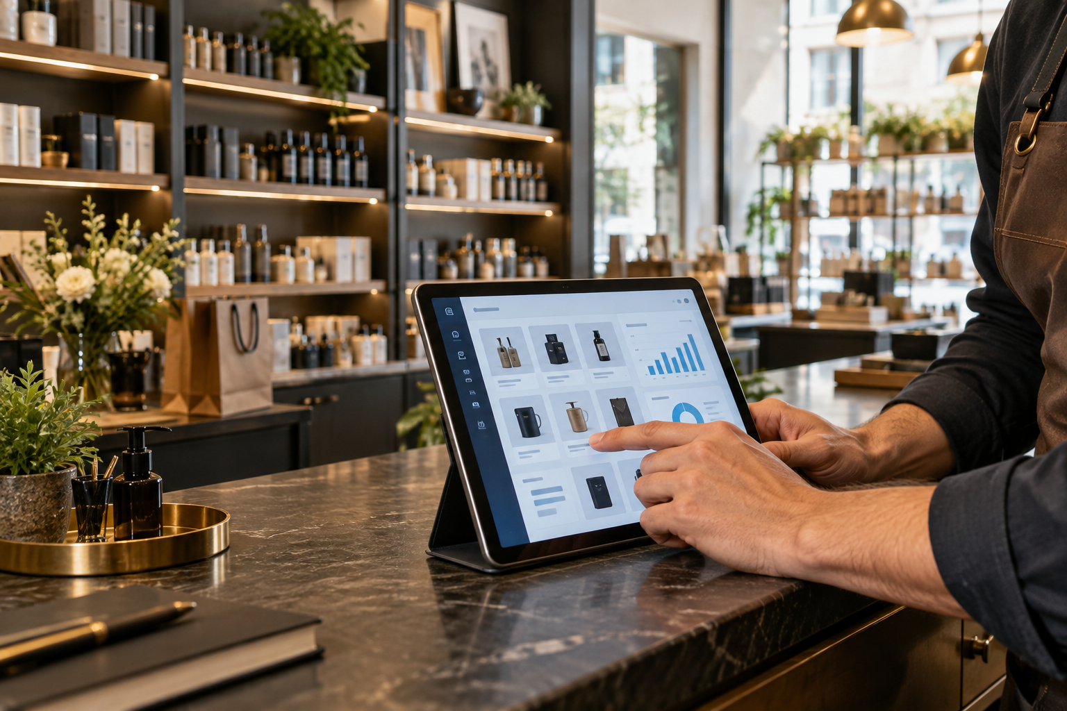 Comercio físico conectado con una plataforma digital de pedidos